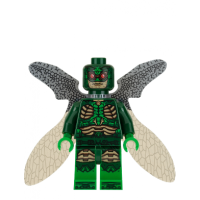 LEGO MINIFIG SUPER HEROE Parademon - Vert foncé, ailes effondrées